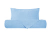 Parure copripiumino in puro lino stone washed Azzurro