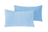 Parure copripiumino in puro lino stone washed Azzurro