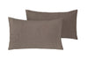 Parure letto in Puro Lino Stonewashed Tortora