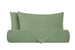 Parure copripiumino in puro lino stone washed Verde Oliva