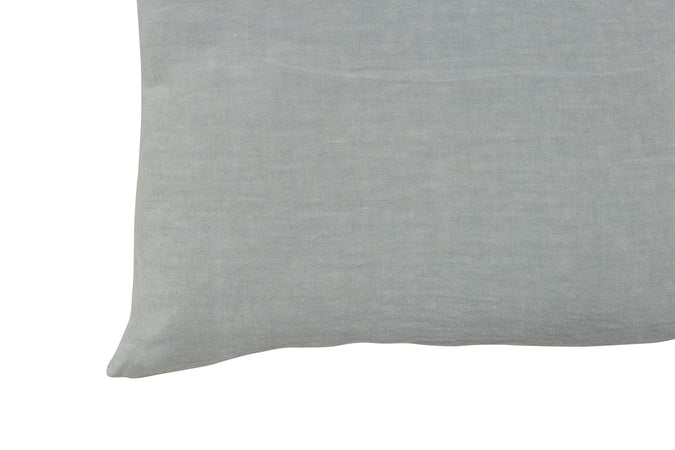 Parure letto in Puro Lino Stonewashed Grigio Fumo