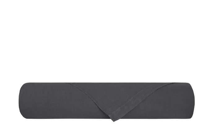Parure copripiumino in puro lino stone washed  Grigio Tifone