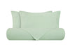 Parure letto in Puro Lino Stonewashed Verde Chiaro