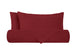 Parure copripiumino in puro lino stone washed Bordeaux