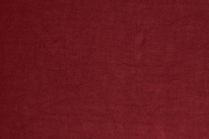 Parure letto in Puro Lino Stonewashed Bordeaux