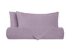 Parure copripiumino in puro lino stone washed Violetta