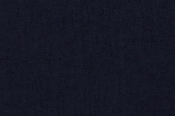 Parure copripiumino in puro lino stone washed Blu Notte
