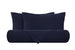Parure copripiumino in puro lino stone washed Blu Notte