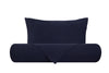 Parure letto in Puro Lino Stonewashed Blu Notte