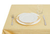 Tovaglia da tavola in 100% puro lino lavato delavè stone washed morbido resistente elegante made in italy Giallino con Dettagli in Pizzo