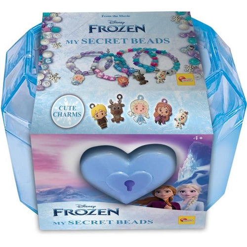 Kit per la creazione di gioielli - Lisciani - FROZEN - Scatola con lucchetto - Perline colorate - Ciondoli Frozen