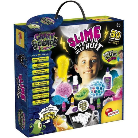 Night Slime - Kit scientifico - CRAZY SCIENCE - Componenti fosforescenti e luminosi
