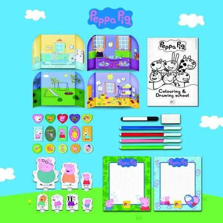 Zaino da colorare e scuola di disegno - Peppa Pig - LISCIANI