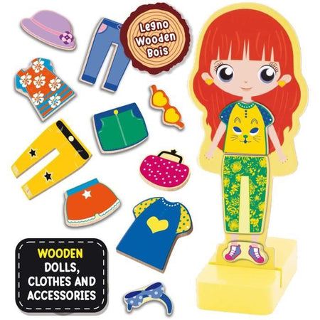 Bambola in legno per creare fantastici outfit - LISCIANI - Metodo Montessori