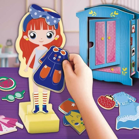 Bambola in legno per creare fantastici outfit - LISCIANI - Metodo Montessori