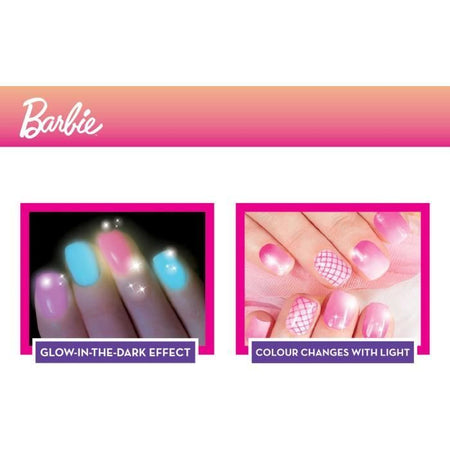 Kit smalti Barbie - LISCIANI - Cambia colore e si illumina al buio