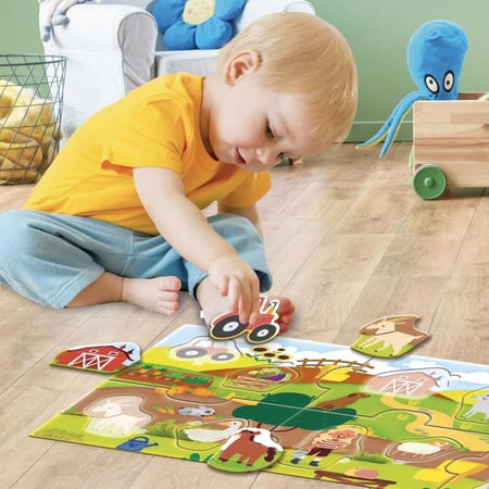La Fattoria - Puzzle Panoramico - CAROTINA BABY - Sviluppo della logica, Motricità fine