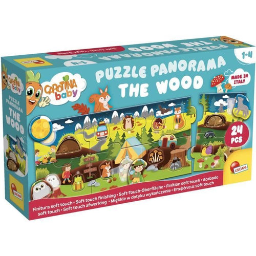 Il Bosco - Puzzle Panoramico - CAROTINA BABY - Sviluppo della logica, Motricità fine