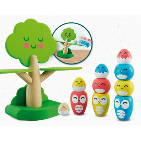 Equilibrio sull'albero - Gioco Montessori - MONTESSORI WOOD - Gioco di equilibrio, albero e uccelli
