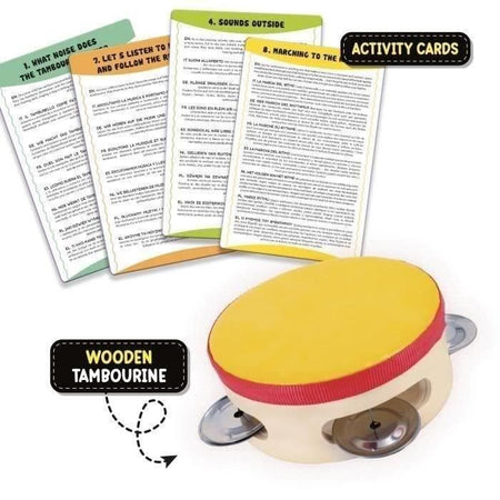 Tamburello in legno - LISCIANI - Suona e affina il tuo udito