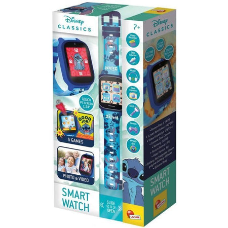Orologio educativo - HI TECH - STITCH - Quadranti personalizzabili, 5 giochi interattivi