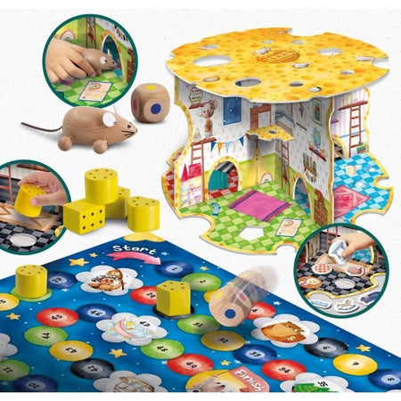 La casa del topo - Gioco Montessori - MONTESSORI WOOD - La casa del topo, Giochi di associazione