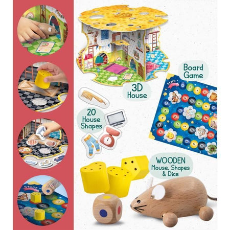 La casa del topo - Gioco Montessori - MONTESSORI WOOD - La casa del topo, Giochi di associazione