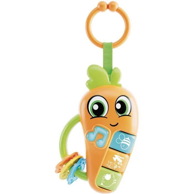Carota - Sonaglio elettronico - CAROTINA BABY - Melodie e suoni di animali, anelli da dentizione
