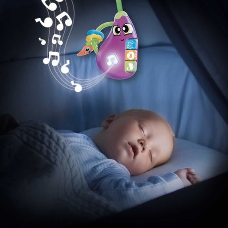 Melanzana - Sonaglio Elettronico - CAROTINA BABY - Melodie e Suoni di Animali, Anelli da Dentizione
