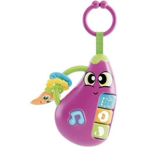 Melanzana - Sonaglio Elettronico - CAROTINA BABY - Melodie e Suoni di Animali, Anelli da Dentizione