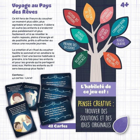 Gioco di carte della buonanotte - Gioco educativo - ABILIT DI VITA - Carte illustrate