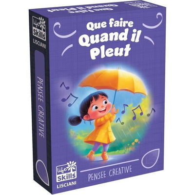 Gioco di carte Tenersi occupati quando piove - Gioco educativo - COMPETENZE DI VITA - Carte illustrate