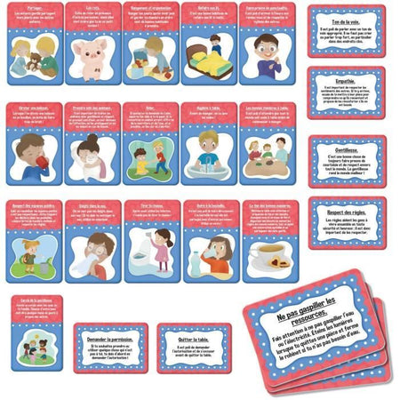 Gioco di carte "Good Manners" - Gioco educativo - ABILIT DI VITA - Carte illustrate