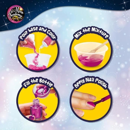 Nail Art - Kit per il tempo libero creativo - THE MOON ACADEMY - Componenti per smalto, Flaconi per smalto