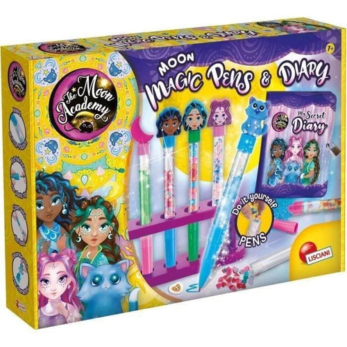 Penne magiche e diario - Kit creativo - THE MOON ACADEMY - Penne personalizzate, diario incluso