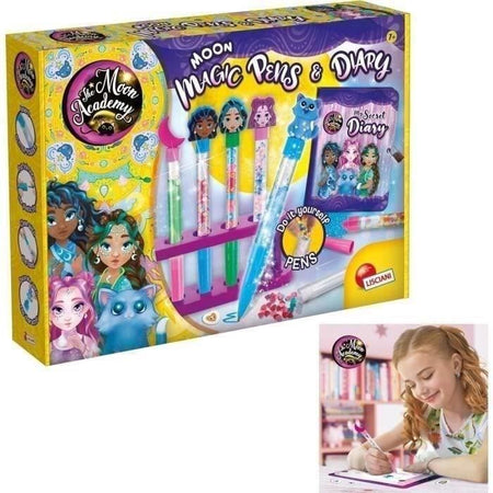 Penne magiche e diario - Kit creativo - THE MOON ACADEMY - Penne personalizzate, diario incluso