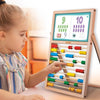 Il mio primo cavalletto per le abilità - Gioco Montessori - MONTESSORI - Lavagna bifacciale, lettere e numeri magnetici