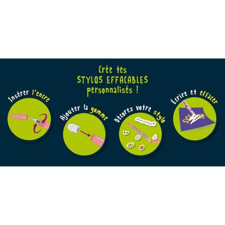 Laboratorio di penne cancellabili - Kit scientifico - SONO UN GENIO - Penne personalizzabili, esperimenti con l'inchiostro