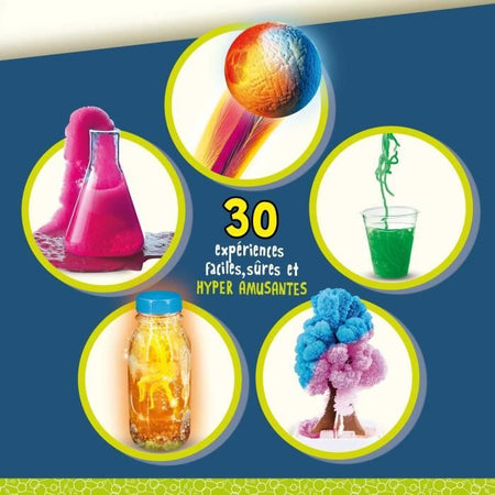 Laboratorio di Super Reazioni - Kit Scientifico - SONO UN GENIO - 30 Esperimenti, Effetti Sorprendenti