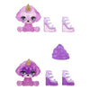 Bambola arcobaleno di alta moda con kit di slime e animale domestico - Viola (Viola) - Bambola glitterata da 28 cm con kit di slime