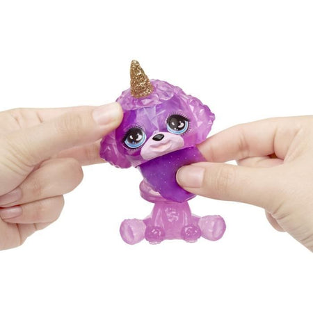 Bambola arcobaleno di alta moda con kit di slime e animale domestico - Viola (Viola) - Bambola glitterata da 28 cm con kit di slime