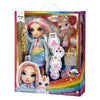 Bambola di Alta Moda Arcobaleno con Kit di Slime e Animale Domestico - Amaya (Arcobaleno) - 28 cm Bambola Glitter con Kit di Slime