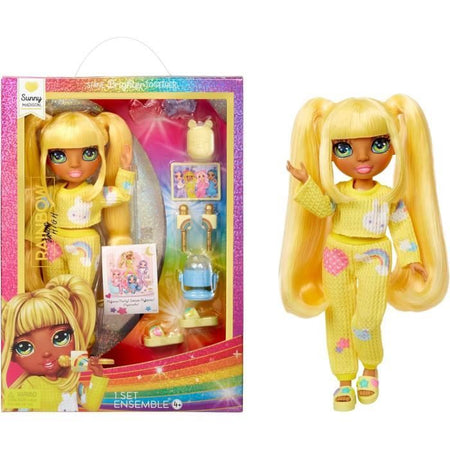 Junior High Pyjama Party - Bambola fashion articolata da 22 cm - Sunny (Giallo) - Molti accessori - da 4 anni