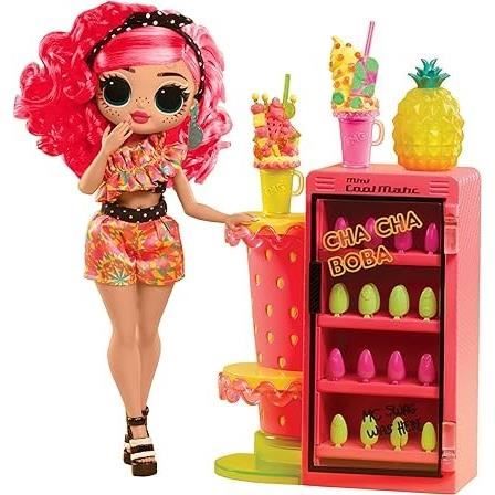 LOL Surprise OMG Sweet Nails - Barra per unghie - Bambola fashion Pinky Pops Fruit Shop - Tema frutta - Dai 4 anni in su