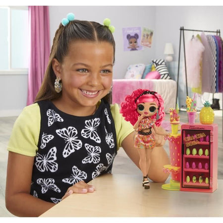 LOL Surprise OMG Sweet Nails - Barra per unghie - Bambola fashion Pinky Pops Fruit Shop - Tema frutta - Dai 4 anni in su
