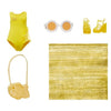 Rainbow High Swim & Style - Bambola fashion snodabile 27 cm - Sunny (Giallo) - Costume da bagno + pareo - da 4 anni