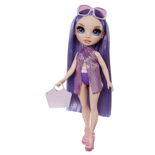 Rainbow High Swim & Style - Bambola manichino snodabile 27 cm - Viola (Viola) - Costume da bagno + pareo - da 4 anni