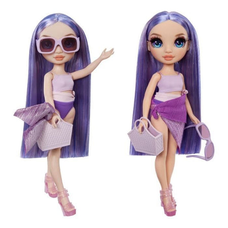 Rainbow High Swim & Style - Bambola manichino snodabile 27 cm - Viola (Viola) - Costume da bagno + pareo - da 4 anni