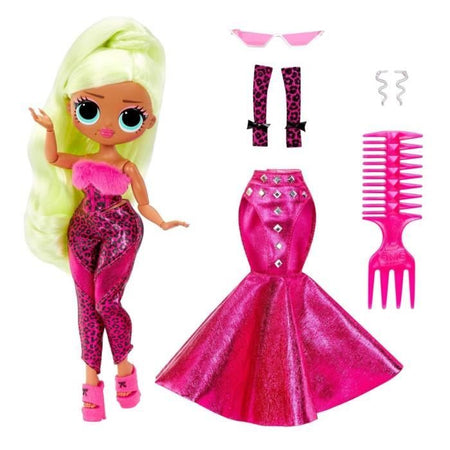 LOL Surprise OMG - Bambola fashion da 24 cm - Neonlicious - 2 abiti con pettine e accessori - Dai 4 anni