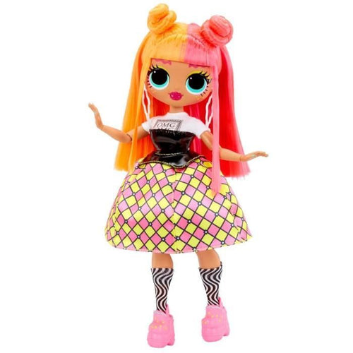LOL Surprise OMG - Bambola fashion da 24 cm - Neonlicious - 2 abiti con pettine e accessori - Dai 4 anni